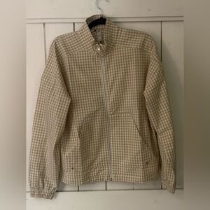 adidas Beige Checkered Women's Top